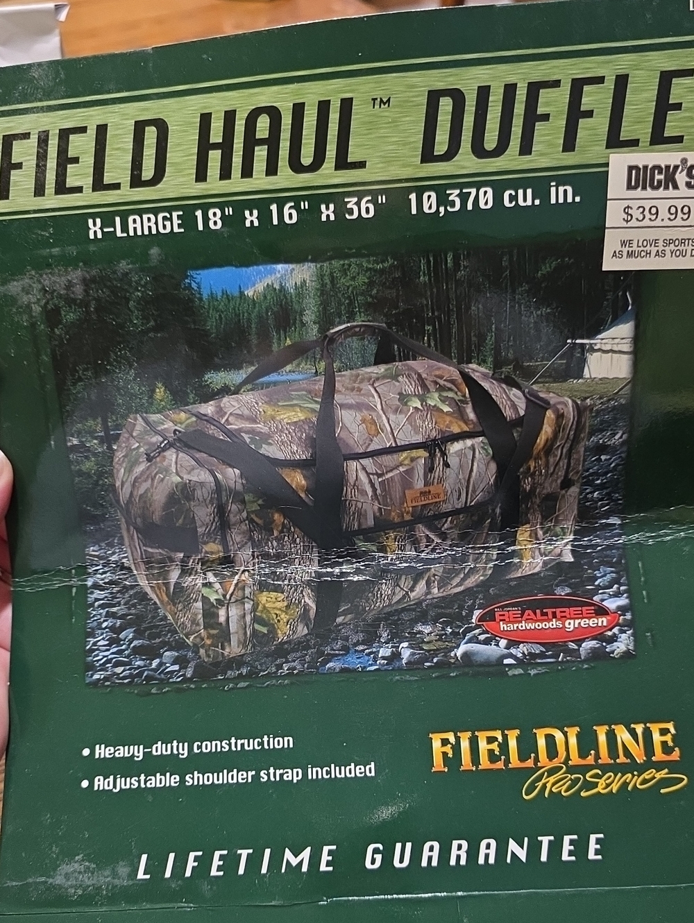 Fieldline Pro Series X-Large Realtree Duffel Bag - Green Camo